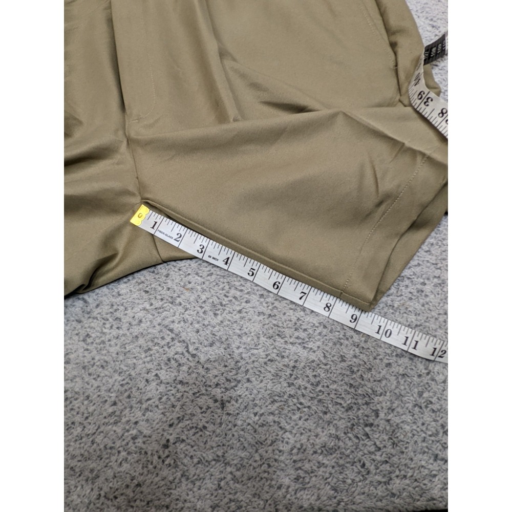 Haggar Cool 18 Gab Golf Shorts Dress Khaki Beige‎ Flat Front Mens 40 Preppy NWT - Picture 9 of 13